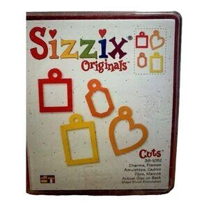 Sizzix Charms Frames Originals Large Die - Cuts Frames Tags Heart